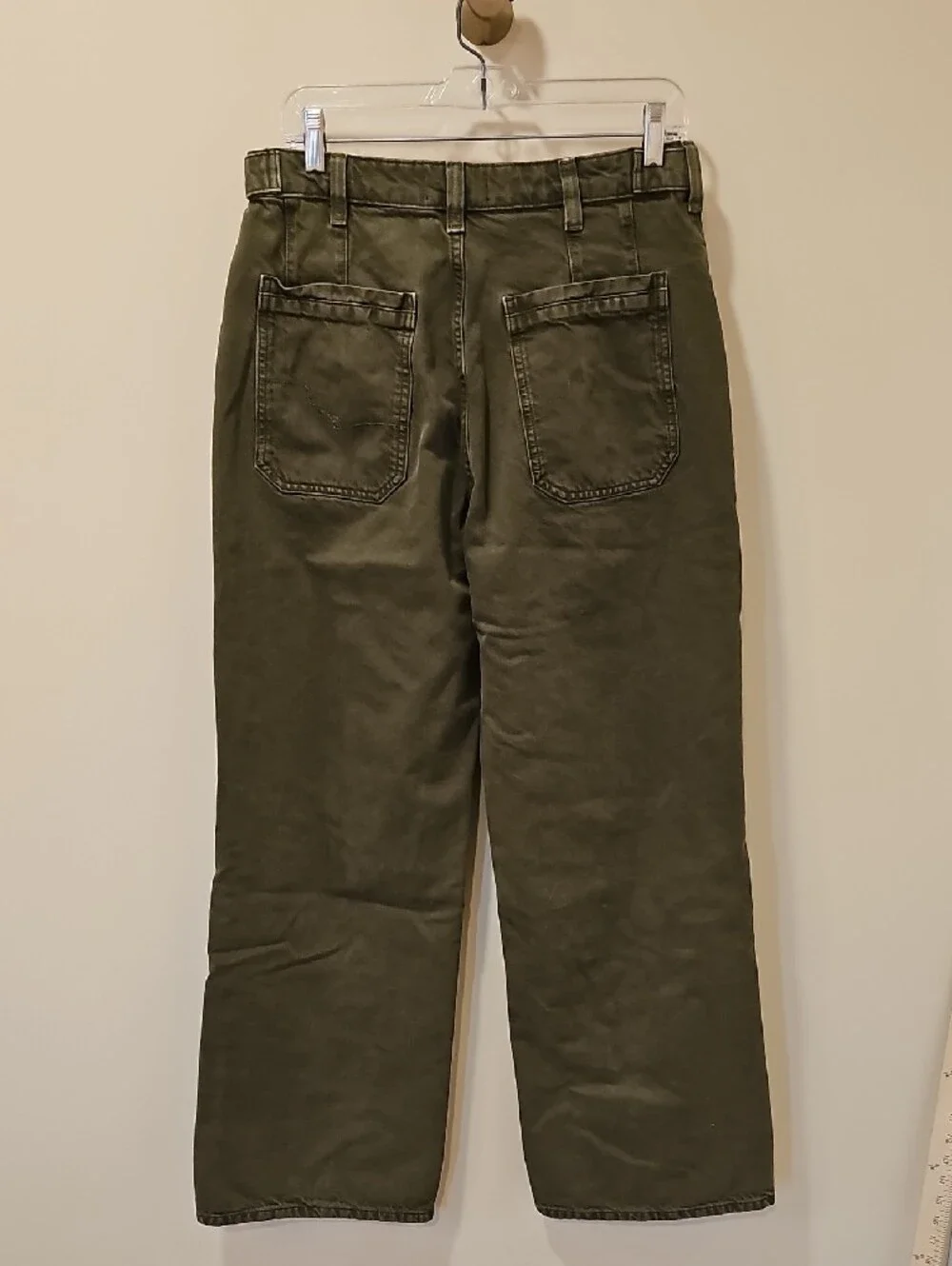 Free People Palmer Wide Leg Jeans; EUC; Size 29;  Color: Greenery